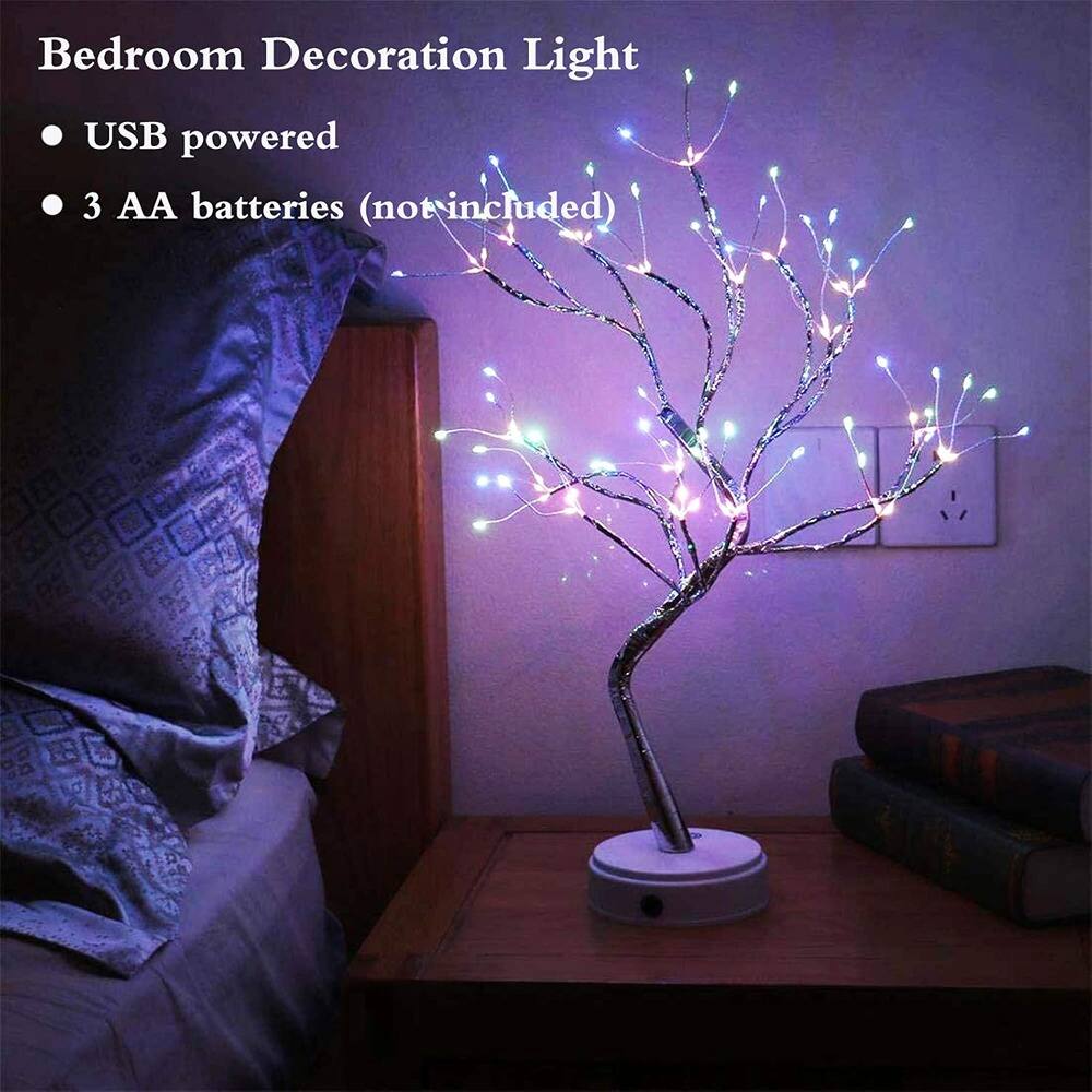 Bedroom Decoration Light

- USB powered
- 3 AA batteries (not included)