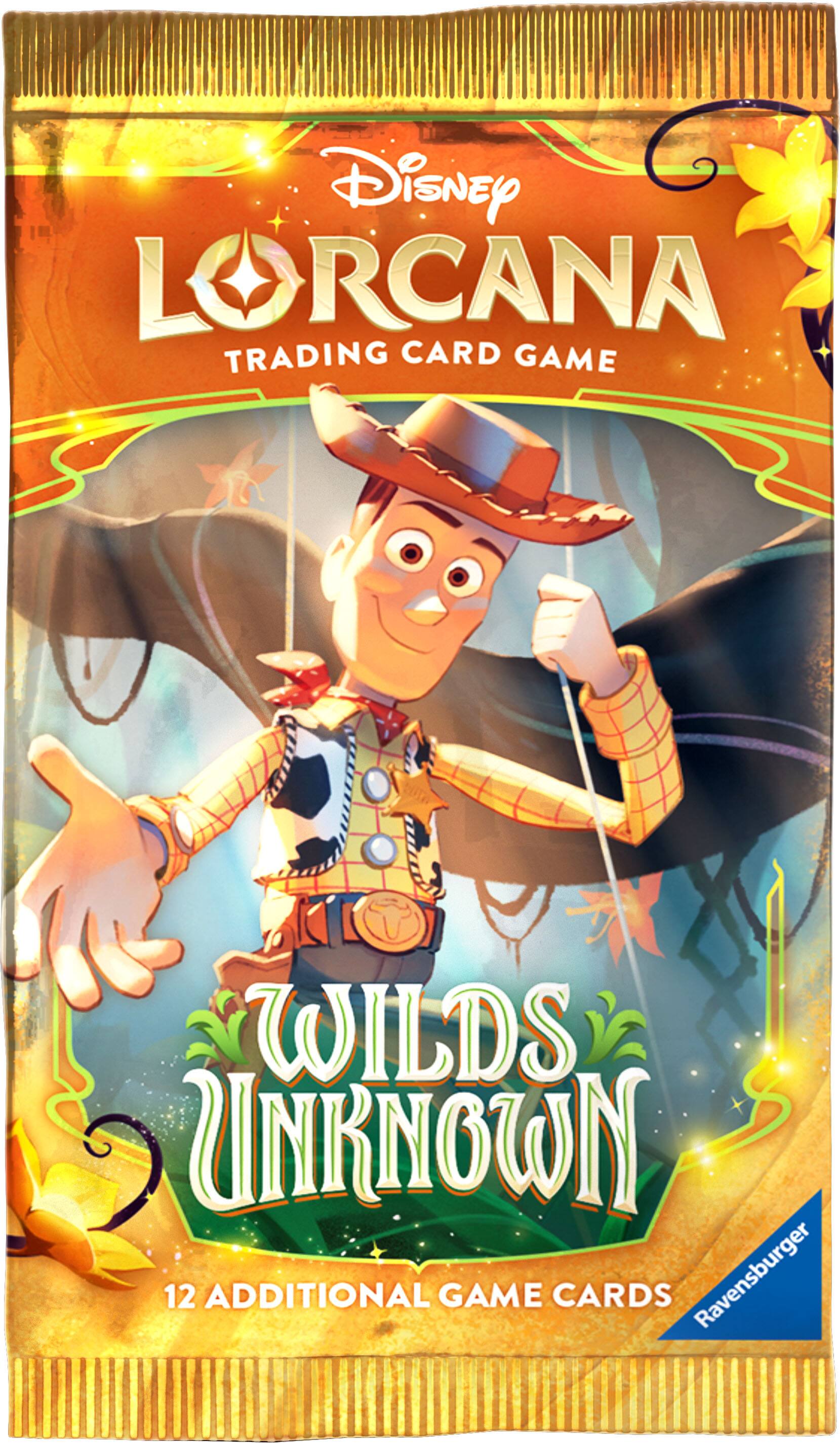 Disney LorCana Trading Card Game  
Wilds Unknown  
12 Additional Game Cards  
Ravensburger