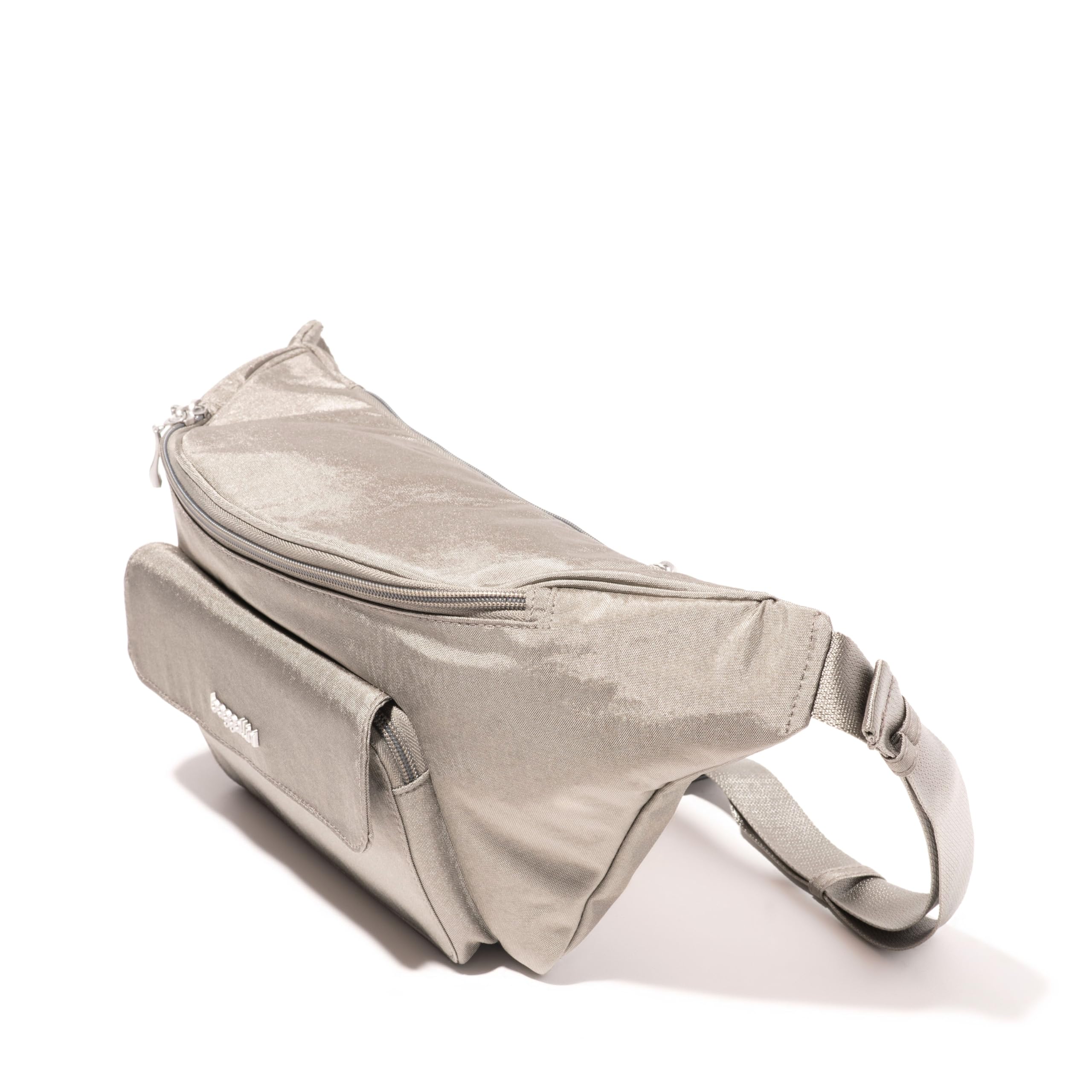 Left. Fabibe - Modern Everywhere Waistpack Sling. WEAR IT YOUR WAY: This lightweight Fanny Pack measures 17 L x 7.5 W x 4.25 H. Easily. - French Navy-Large/XL, Strap 38'' to 50".