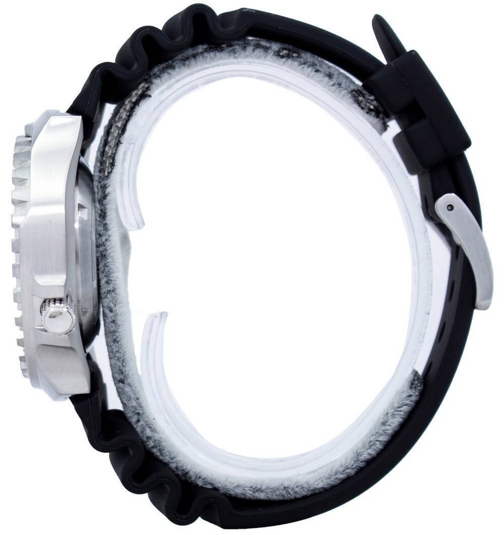 Left. RATIO - FreeDiver Helium Safe 1000M Quartz 1038EF102V Mens Watch Sapphire Crystal - Black and silver.