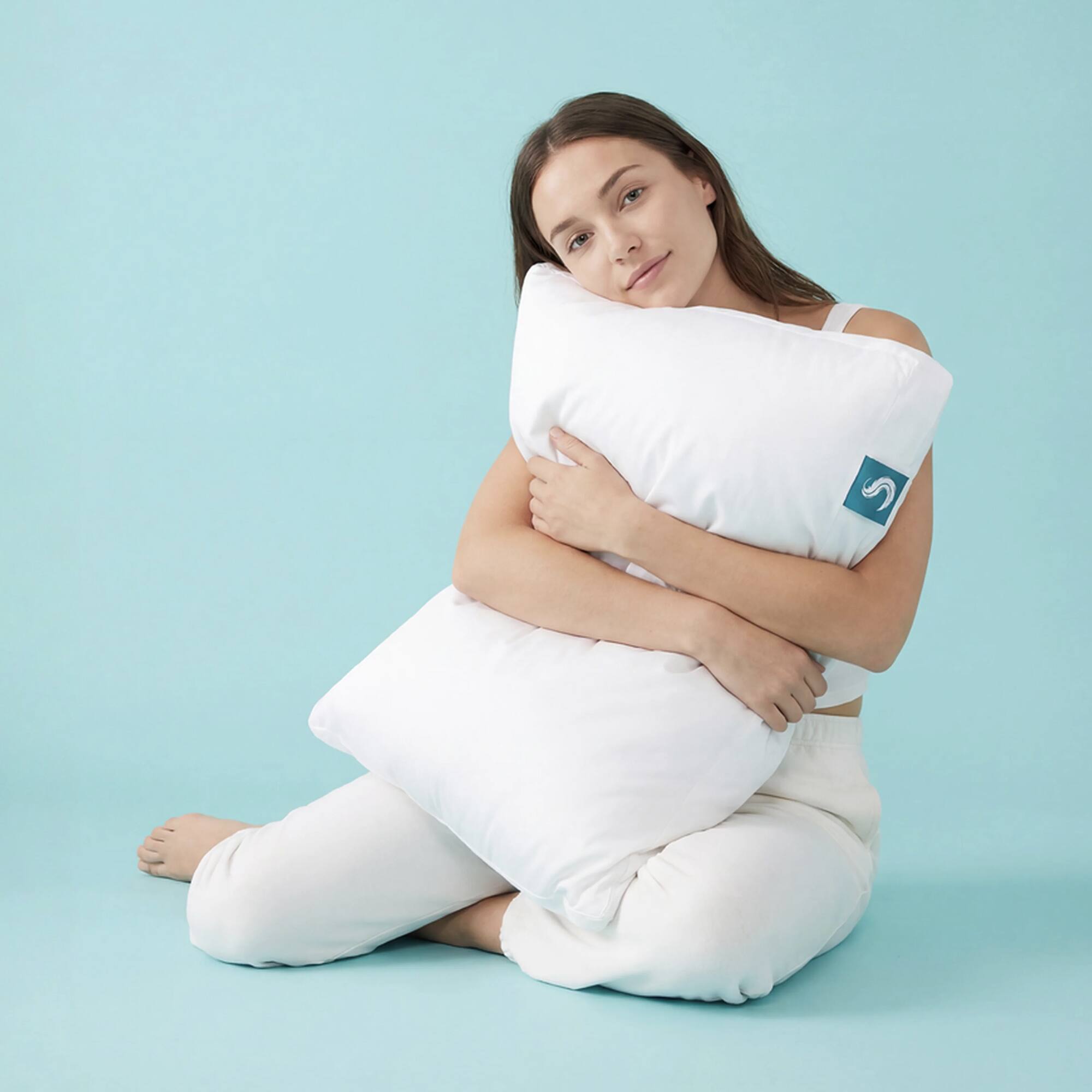 Alt View 4. Sleepgram - Sleepgram Bed Support Sleeping Pillow with Microfiber Cover, King Size, White - White.
