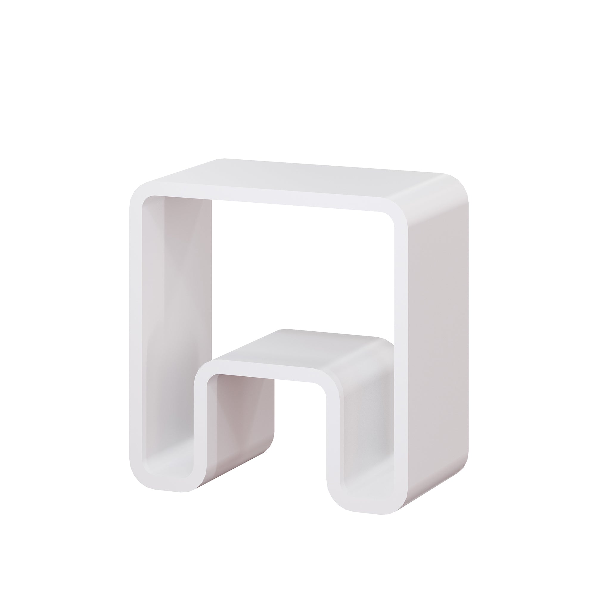 Front. Boyel Living - 9.06 in. W Freestanding Solid Surface Shower Seat in Matte White with Storage - Matte White.