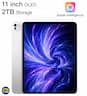 Apple - 11-inch iPad Pro M4 chip Built for Apple Intelligence Wi-Fi 2TB with OLED - Silver