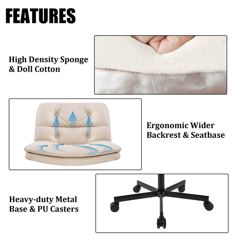 FEATURES

- High Density Sponge & Doll Cotton
- Ergonomic Wider Backrest & Seatbase
- Heavy-duty Metal Base & PU Casters