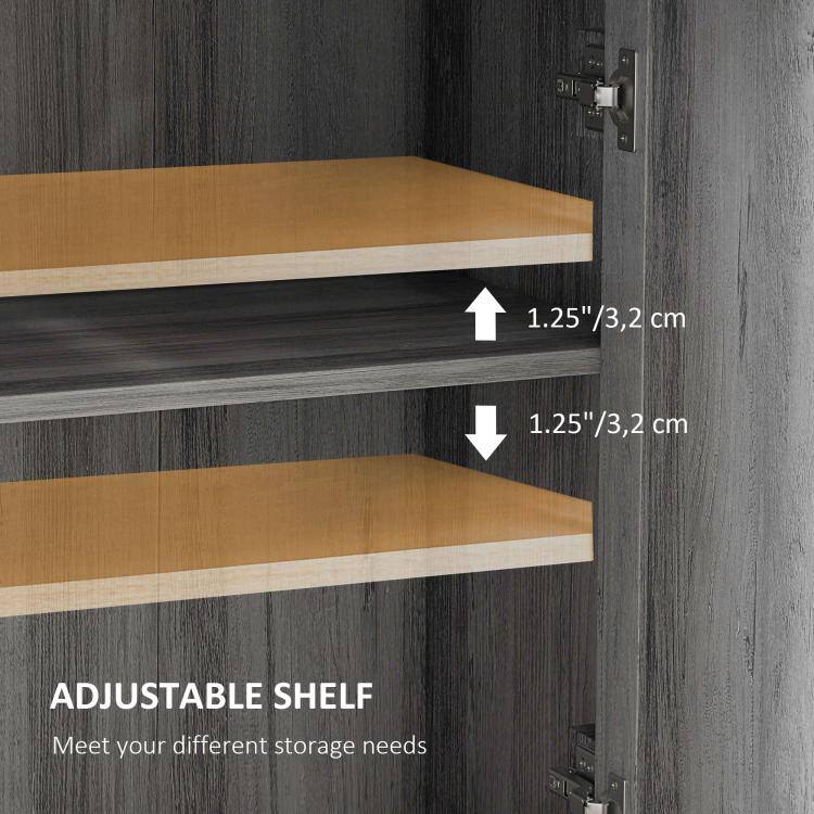 1.25"/3,2 cm  
1.25"/3,2 cm  
ADJUSTABLE SHELF  
Meet your different storage needs