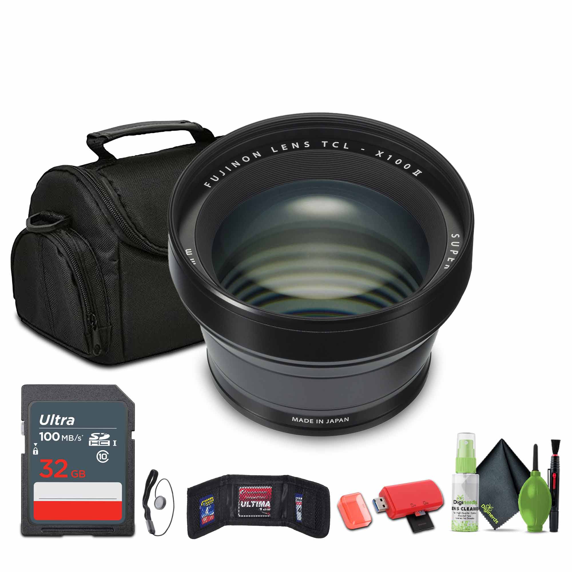 LENS TCL FUJINON X100 E7 SUPEN Ultra 100 MB/s 32 GB 10 MADE IN JAPAN CU H ULTIMA B Digisarde is CLEAR Dverte D% SAR