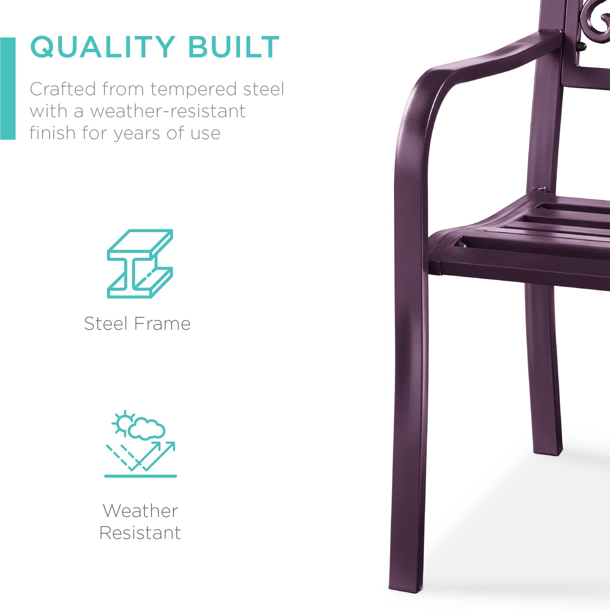 QUALITY BUILT  
Crafted from tempered steel with a weather-resistant finish for years of use  

Steel Frame  
Weather Resistant