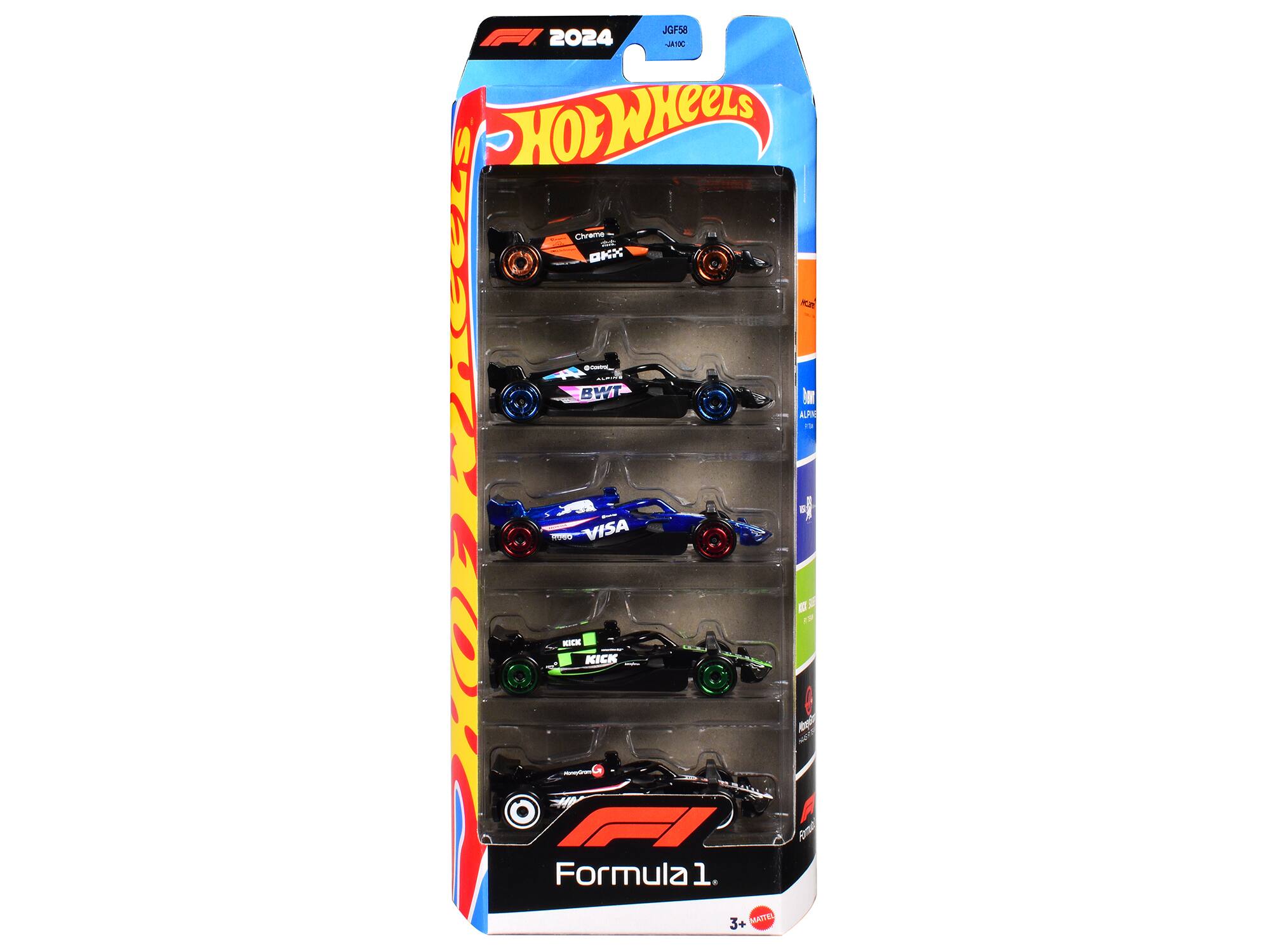 2024 Formula 1 World Championship 5 piece Set Diecast Model Cars
