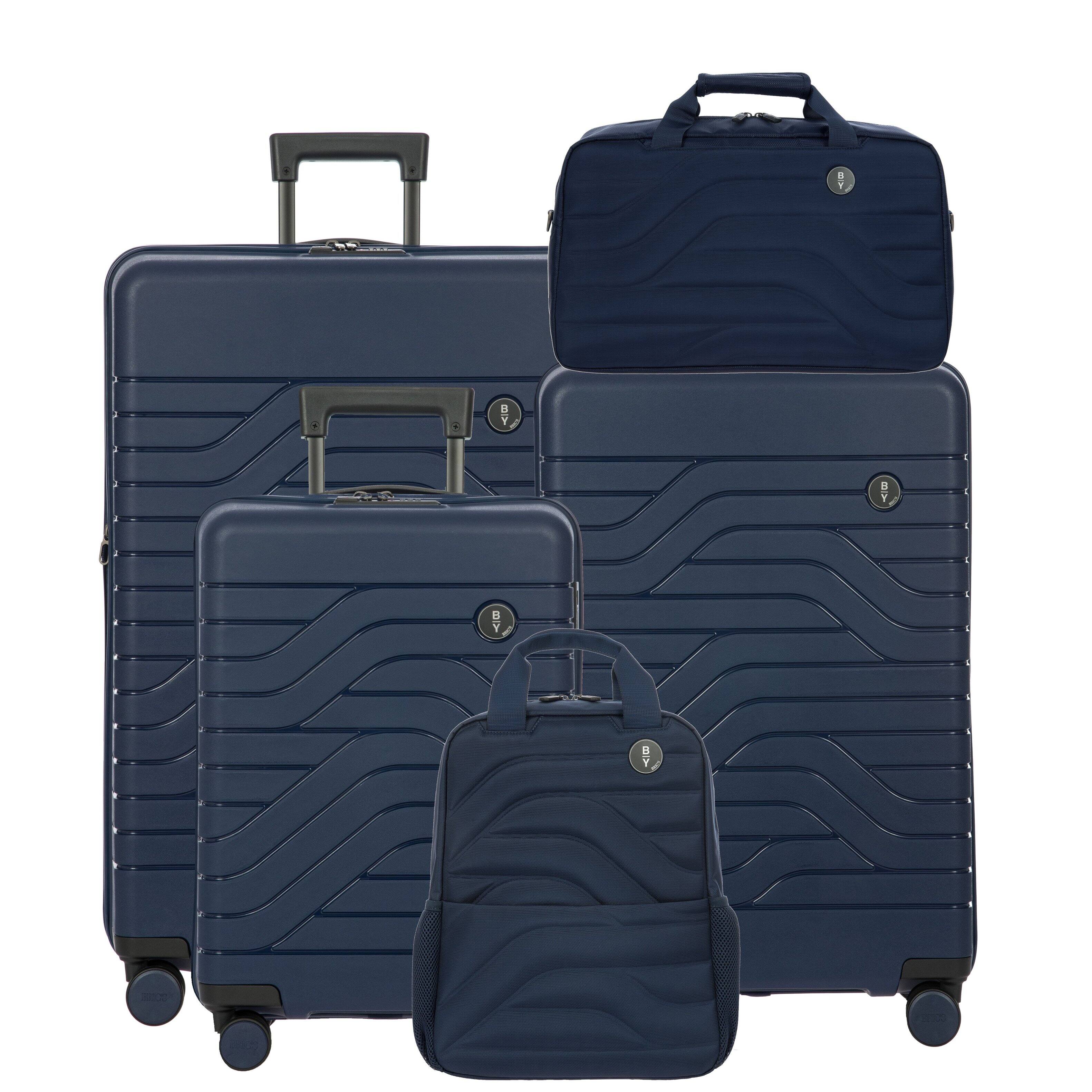 Alt View 4. Bric's - Ulisse Expandable 28" Checked Spinner Luggage - Ocean Blue.