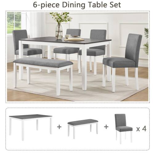 6-piece Dining Table Set