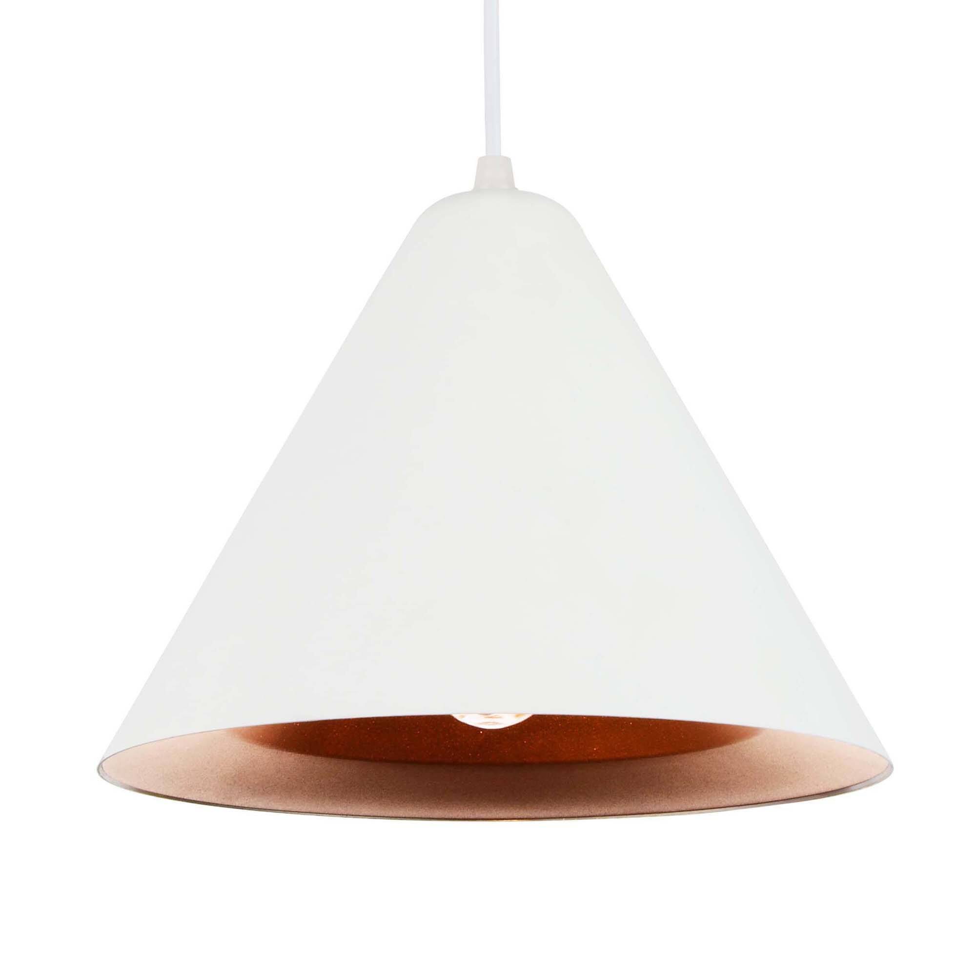 Left. CWI Lighting - Keila 1 Light Down Pendant With Matte White & Gold Finish - Matte White.