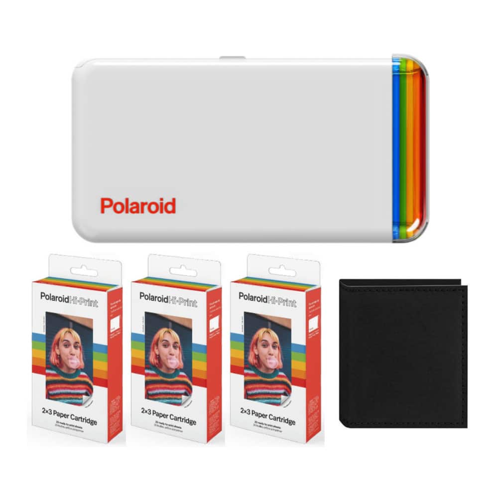Polaroid Originals - Hi-Print 2x3 Inch Pocket Printer with 3 Back Paper and Album