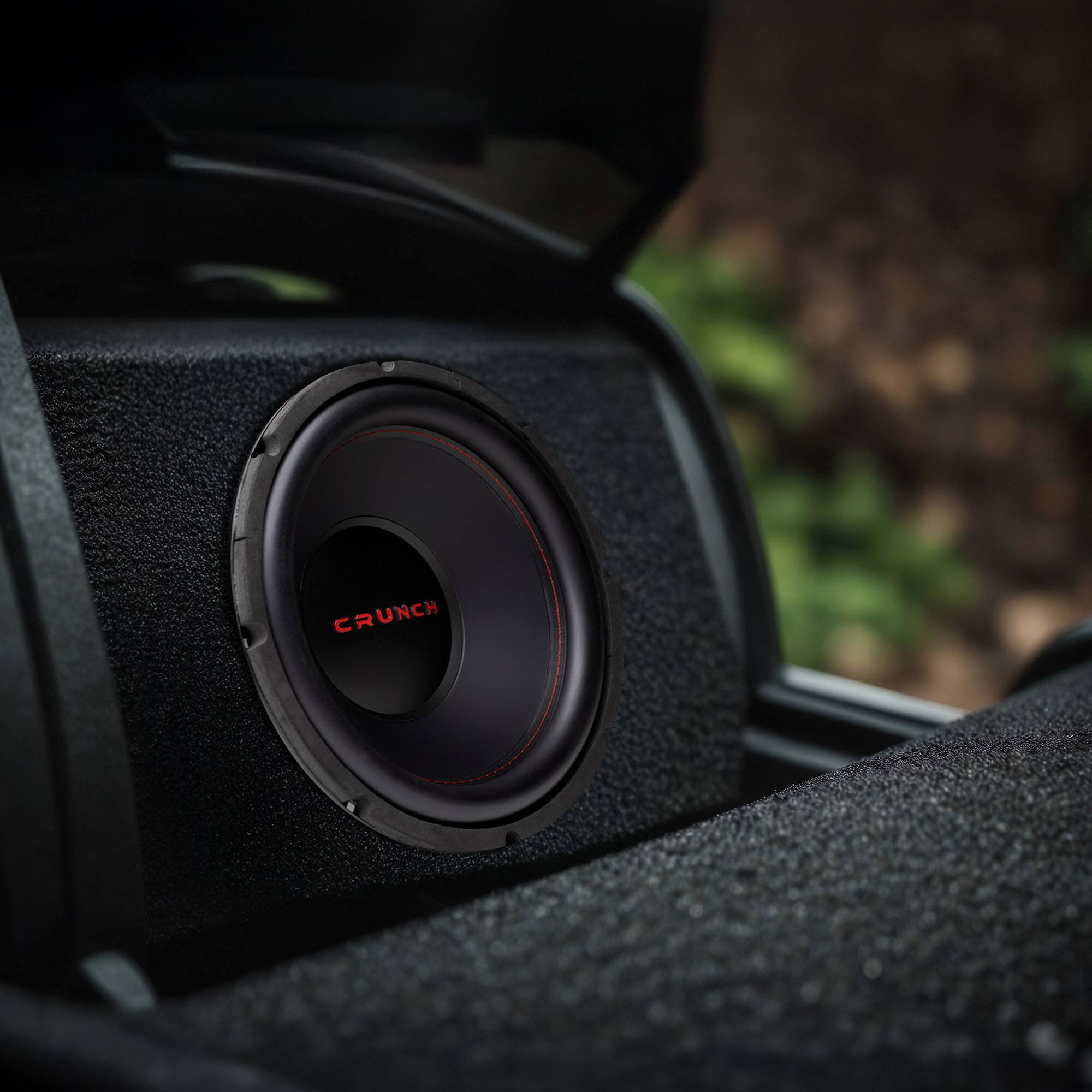 Alt View 4. Crunch - Crunch CRW8D4 8 Inch 250 Watt MAX 4 Ohm Dual Voice Coil Car Subwoofer Speaker - Black.