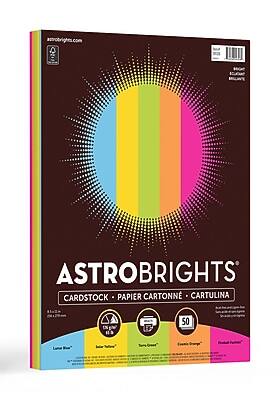 ASTROBRIGHTS
CARDSTOCK - PAPIER CARTONNÉ - CARTULINA
Luminous Blue
Solar Yellow
Lime Green
Coral Orange
Fuchsia Pink
50 sheets
8.5" x 11"
110 lb. (160 g/m²)
astrobrights.com