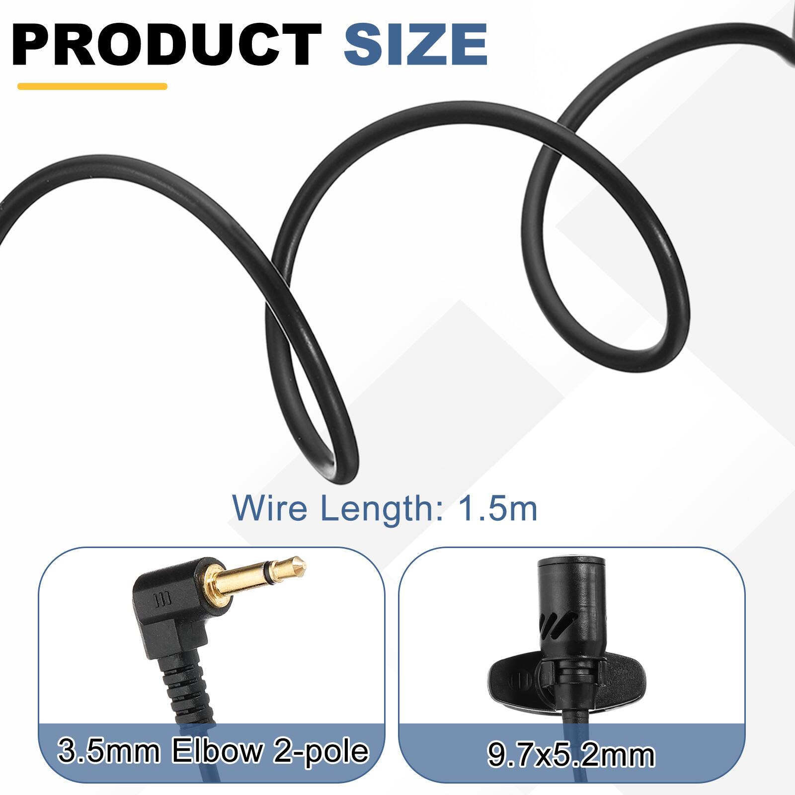 PRODUCT SIZE

Wire Length: 1.5m

3.5mm Elbow 2-pole

9.7x5.2mm