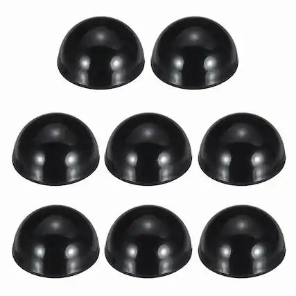 Front. Unique Bargains - Rubber Speaker Isolation Feet, 0.71"x0.39" Anti-Vibration Pad with Adhesive for Turntable Subwoofer 8pcs - Black.