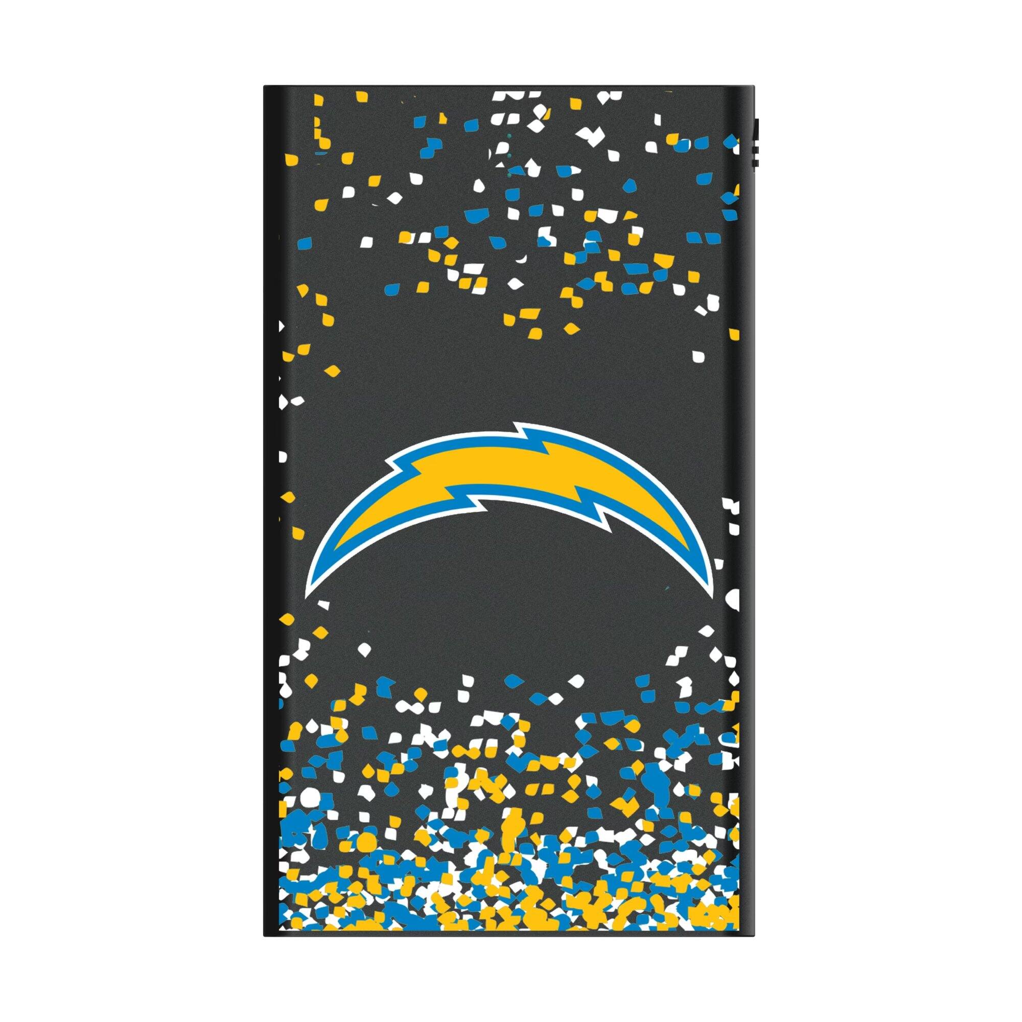 Alt View 1. Keyscaper - Los Angeles Chargers 5000mAh Flat Powerbank - Black.