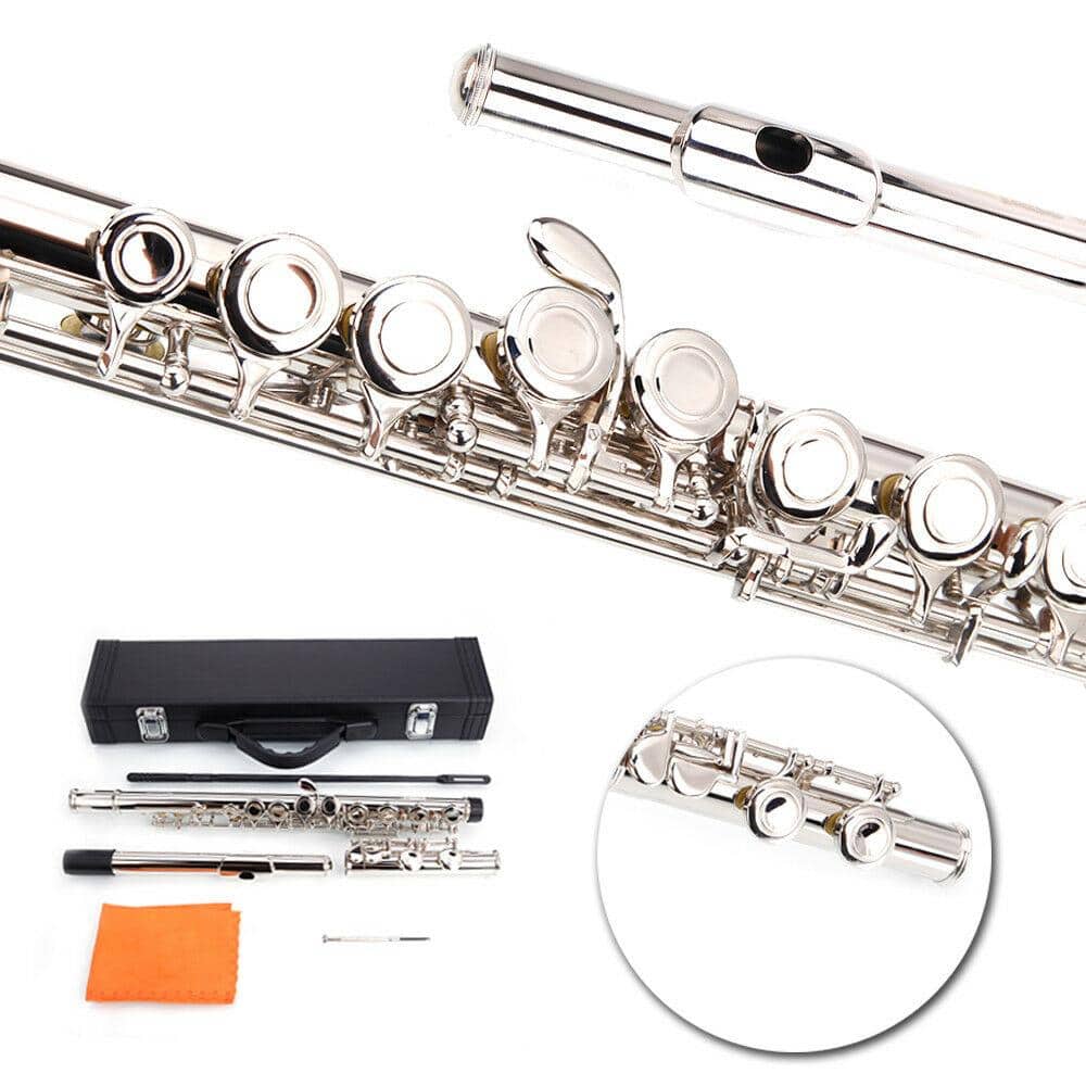 Winado - C Flutes with E-split, Orchestra Closed Hole Flute Kit for Beginners & Professionals, 16 Keys Musical Nickel Flute price history on PriceWatchPro