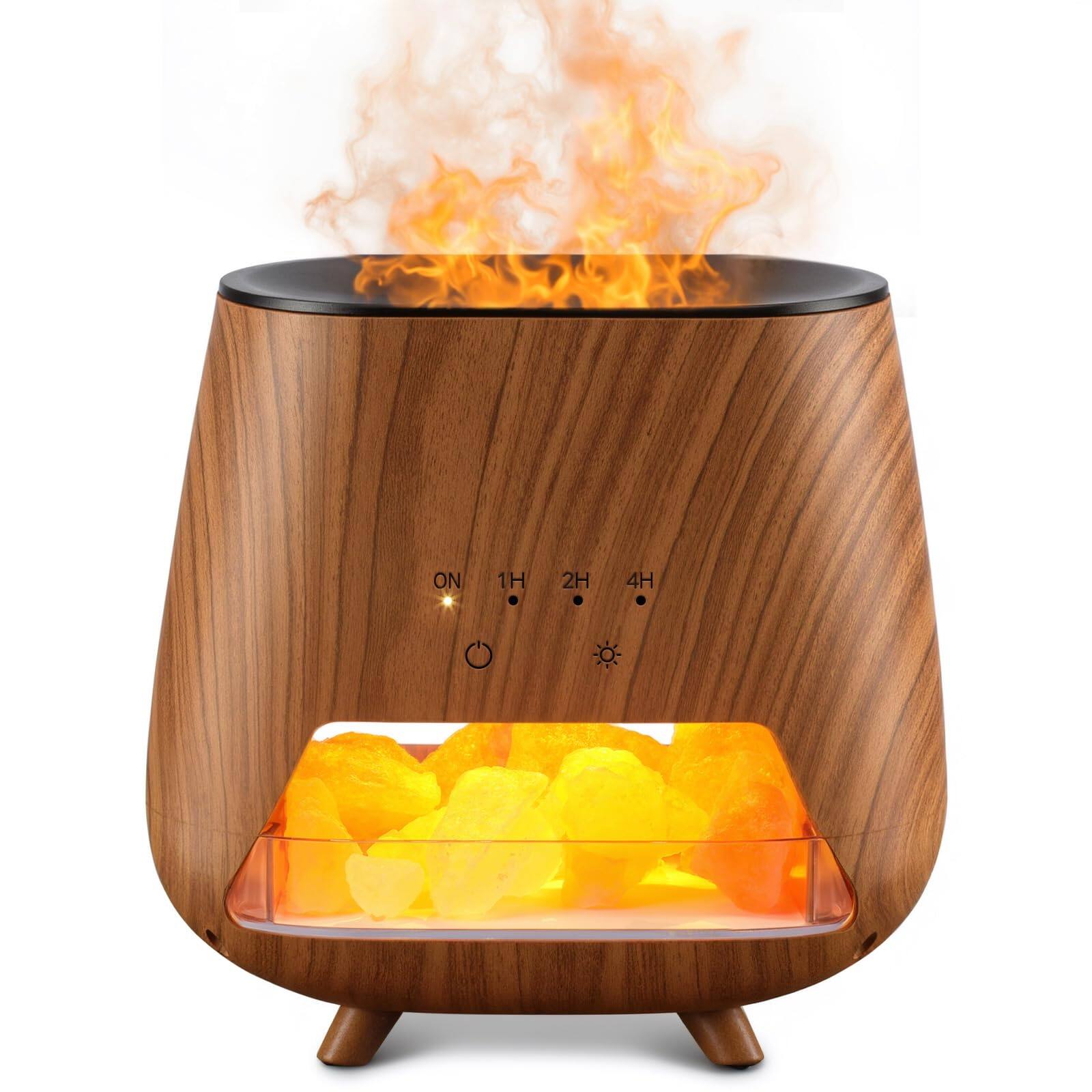 PARKER SLATER - 200ml Diffuser with Cool Mist, LED Lights, Auto Shut-off, Himalayan Salt - Home: Pink Rock