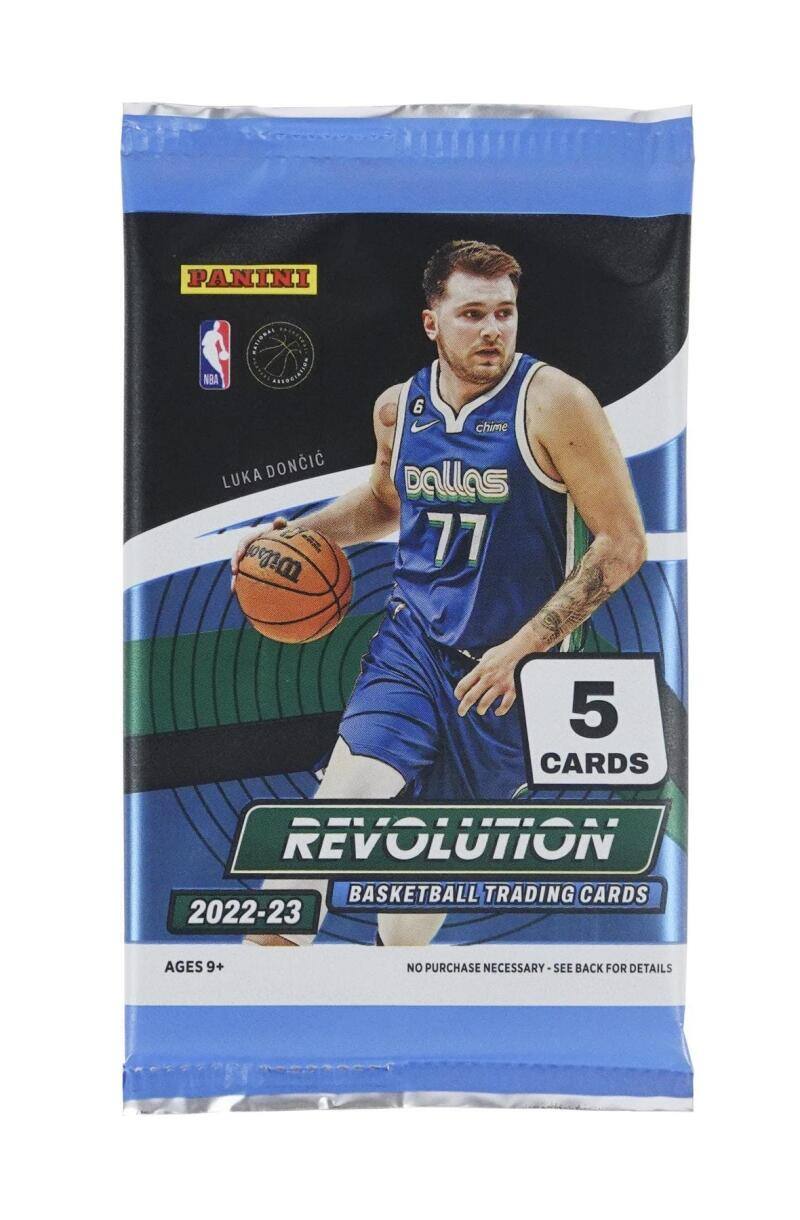 PANINI NATIONAL NBA AREURI4115 LUKA DONCIC Wilson 6 chime Dallas 77 5 CARDS REVOLUTION BASKETBALL TRADING CARDS 2022-23 AGES 9+ NO PURCHASE NECESSARY-SEE BACK FOR DETAILS