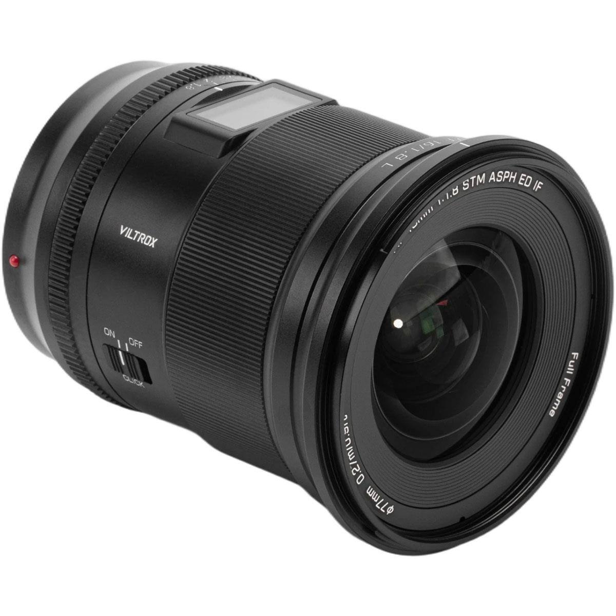 1.8  
VILTROX  
16/1.8 STM ASPH ED IF  
ON/OFF CLICK  
JIG.UIMIS.0  
77mm  
Full Frame