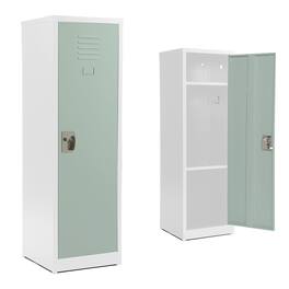 AdirOffice - Storage Locker 629-Series 48" H 1-Tier Steel Locker with Key Lock - Misty Green