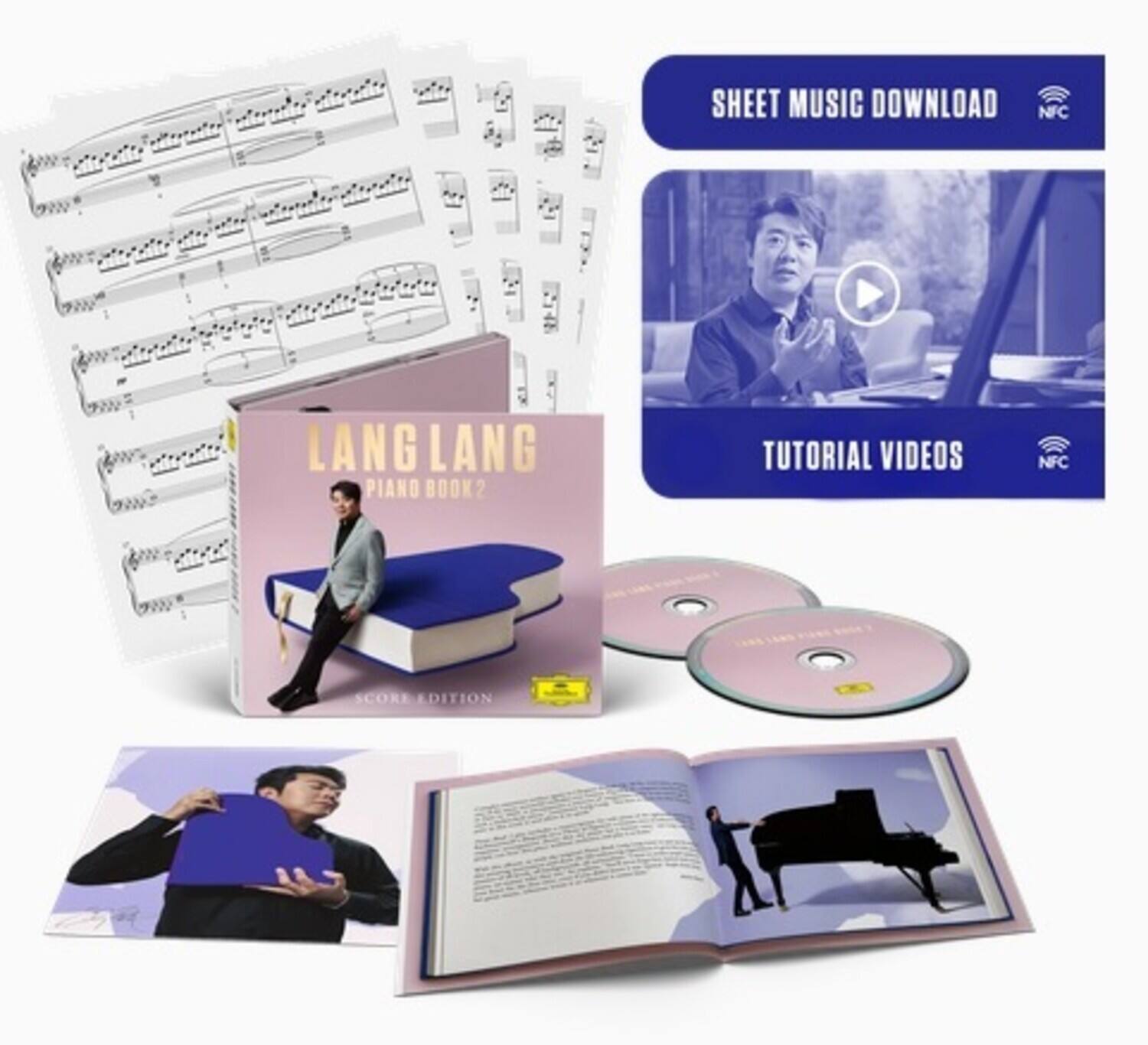 LANG LANG  
PIANO BOOK 2  
SCORE EDITION  

SHEET MUSIC DOWNLOAD  
NFC  

TUTORIAL VIDEOS  
NFC