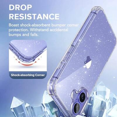 Entronix Case for iPhone 17 Durable Hard Back Protection Glitter Clear - Best Buy Entronix Case for iPhone 17 Durable Hard Back Protection Glitter Clear - Best Buy