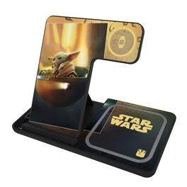 Keyscaper - Star Wars: The Mandalorian Portrait 3 in 1 Charging Station - Grogu