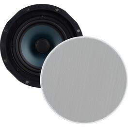 Dayton Audio - Contractor Series CC65W 6.5" 50W RMS 2-Way In-Ceiling Speaker Pair, 8 Ohms - White