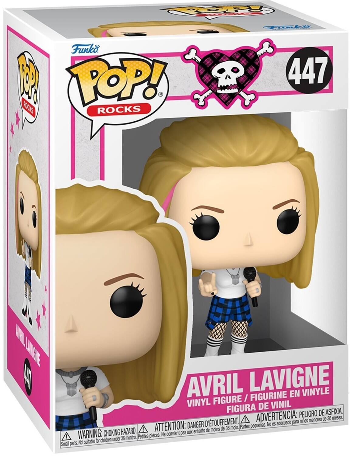 OOPY Funko. N POP! ROCKS ROCKS Tike 447 ! LAVENE L AVRIL LAVIGNE VINYLE FIGURE /FIGURINE FIGURINE EN FIGURE / VINYL DE VINIL FIGURA DE ASFIXIA. ADVERTENCIA: PELIGRO DE ASFIXIA. DANGER D'ÉTOUFFEMENT. ADVERTENCIA: PELIGRO DE ASFIXIA. ATTENTION: CHOKING HAZARD. WARNING: CHOKING HAZARD. Partes pequeñas. No es adecuado para niños menores de 36 meses. Partes pequenas. No conviene para niños menores de 36 meses.