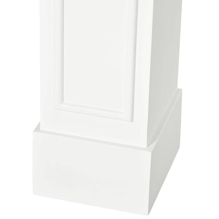 Alt View 7. PULUZ - Modern Fireplace Mantel, Surround Mantels for Fireplace with Decorative Pattern Interior Width 29 inch - White.