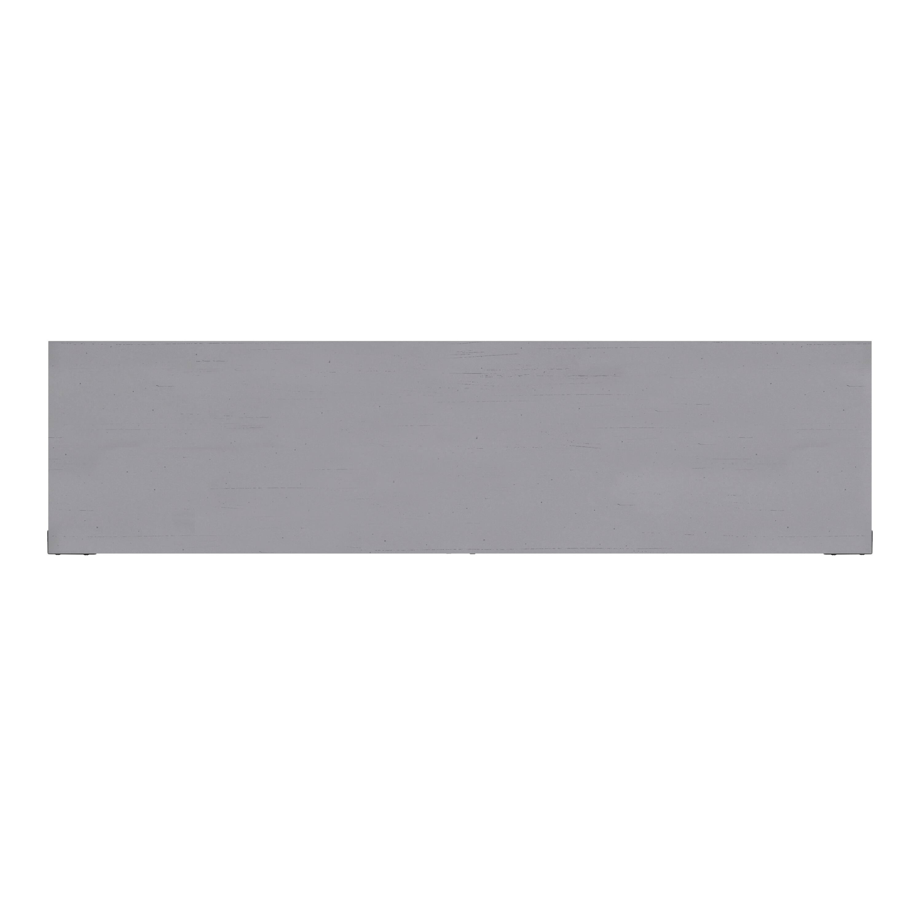 Alt View 10. Emma + Oliver - Marella Modern Rustic Farmhouse Media Console Cabinet with Spacious Open and Closed Storage - Coastal Gray.