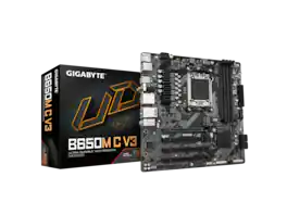 GIGABYTE - B650M C V3 AM5 DDR5 PCIe 4.0 M.2 USB 3.2 Gen1 Type-C 1GbE LAN Q-Flash Plus M-ATX Motherboard