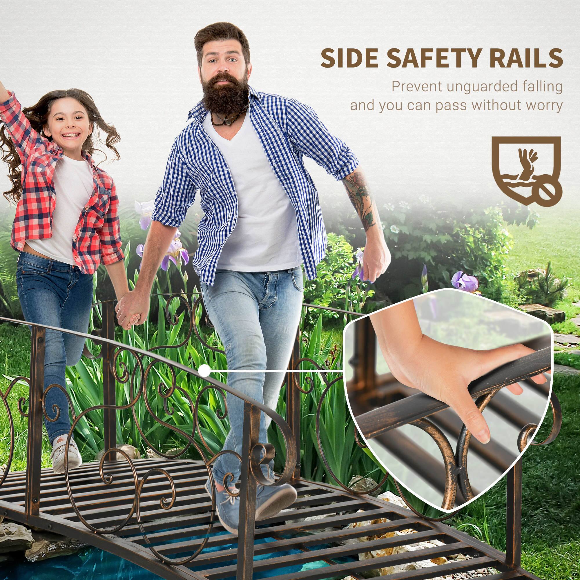 SIDE SAFETY RAILS  
Prevent unguarded falling and you can pass without worry