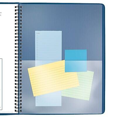 Alt View 4. AT-A-GLANCE - 2026 8.25" x 11" Weekly Appointment Book, Faux Leather Cover - Blue.