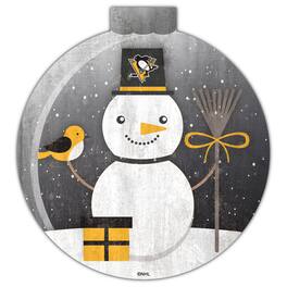 Fan Creations - Pittsburgh Penguins 12'' Snow Globe Wall Art - Multicolor