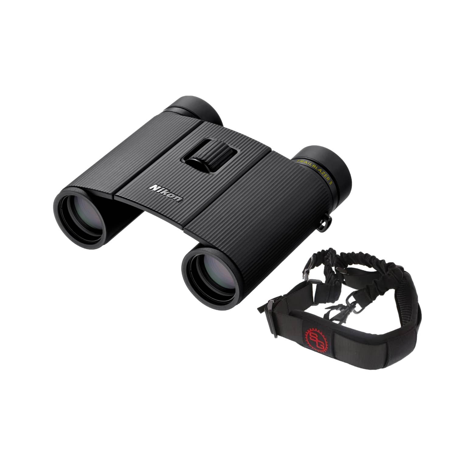 Nikon - Trailblazer II 8x25 Compact Binoculars (Black) with Sling Strap Bundle price history on PriceWatchPro