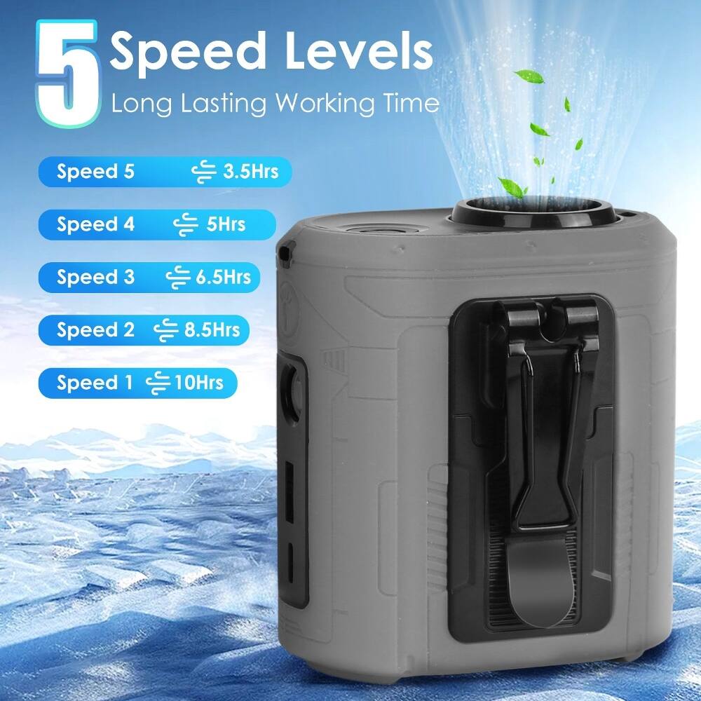 5 Speed Levels  
Long Lasting Working Time  
Speed 5 - 3.5Hrs  
Speed 4 - 5Hrs  
Speed 3 - 6.5Hrs  
Speed 2 - 8.5Hrs  
Speed 1 - 10Hrs