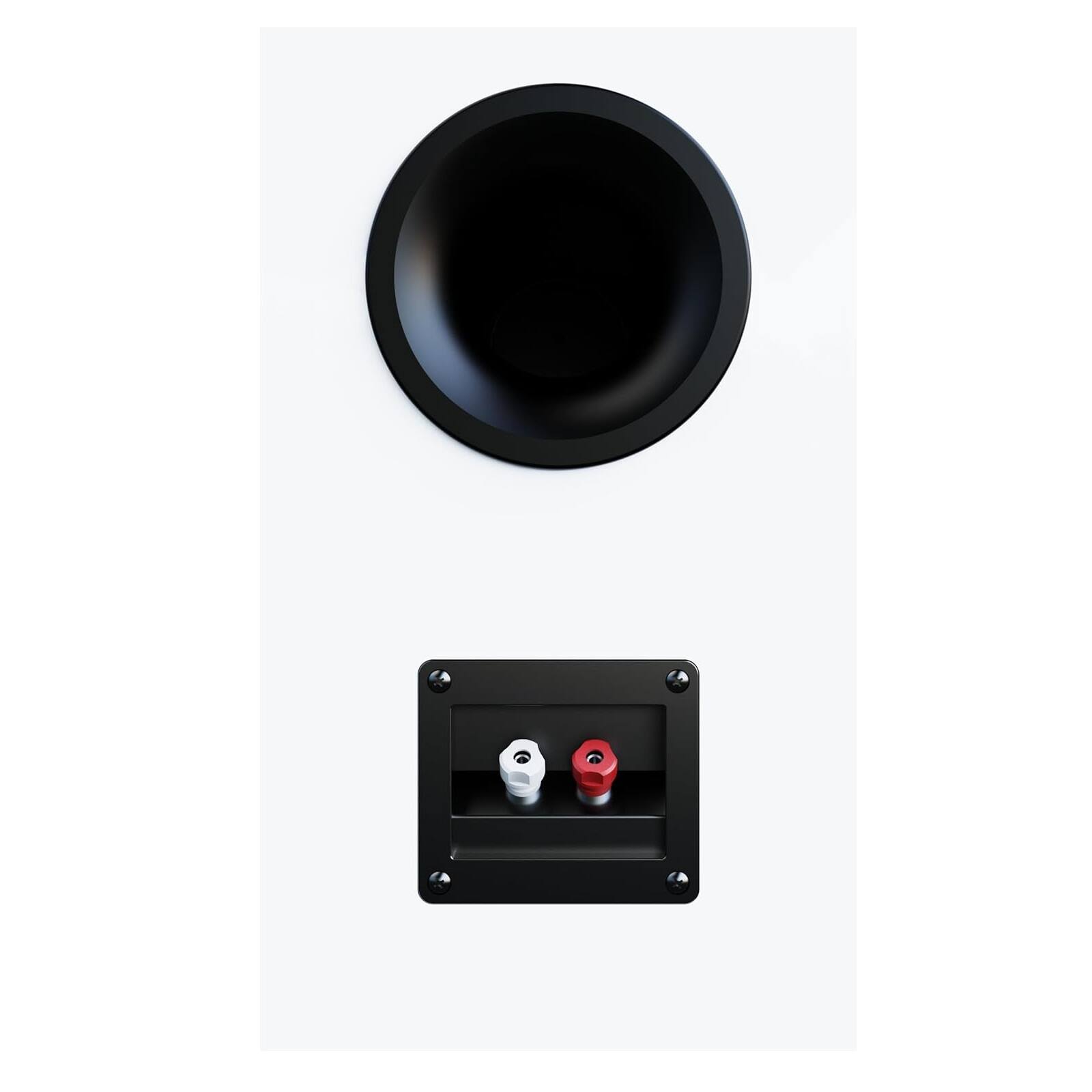 Alt View 5. ELAC - ELAC DB63 Bookshelf Speakers for Home Theaters and Audio Systems | 1" Aluminum Dome Tweeter and 6.5" Armid Fiber Woofer - White.