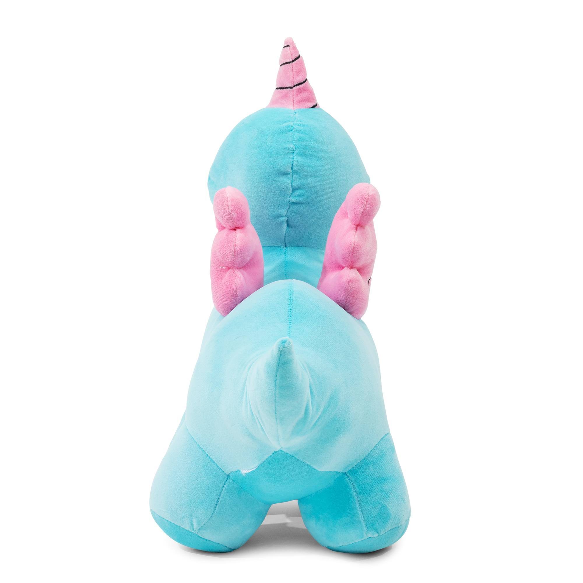 Alt View 2. Golden Bell Studios - Pretending to Grownup Unipegasaurus 12-Inch Collector Plush - Blue.