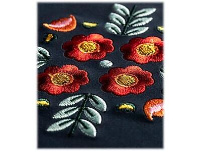 Alt View 3. Denik - Evelynn Blue Vegan Suede Journal, 5.75" x 8.25" - Blue.