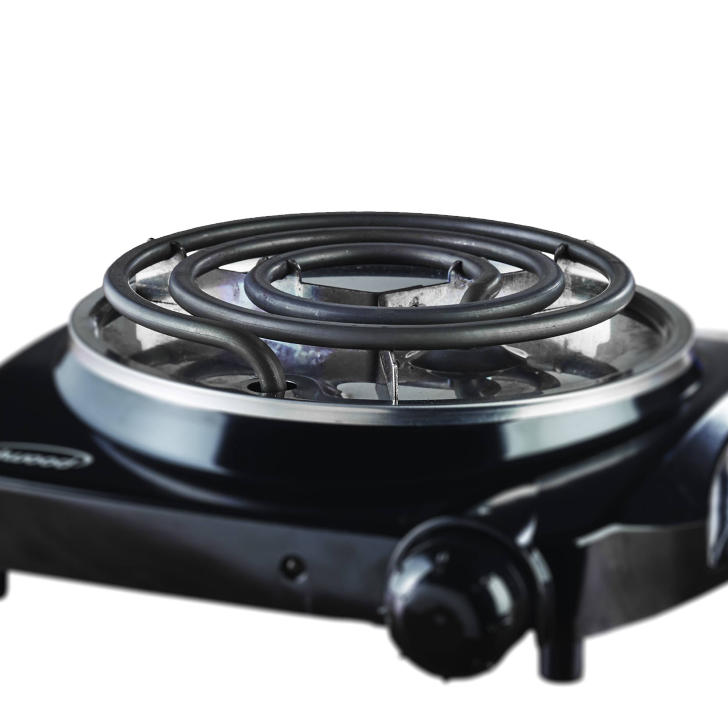 Alt View 5. Brentwood - Electric Single Burner - Black.