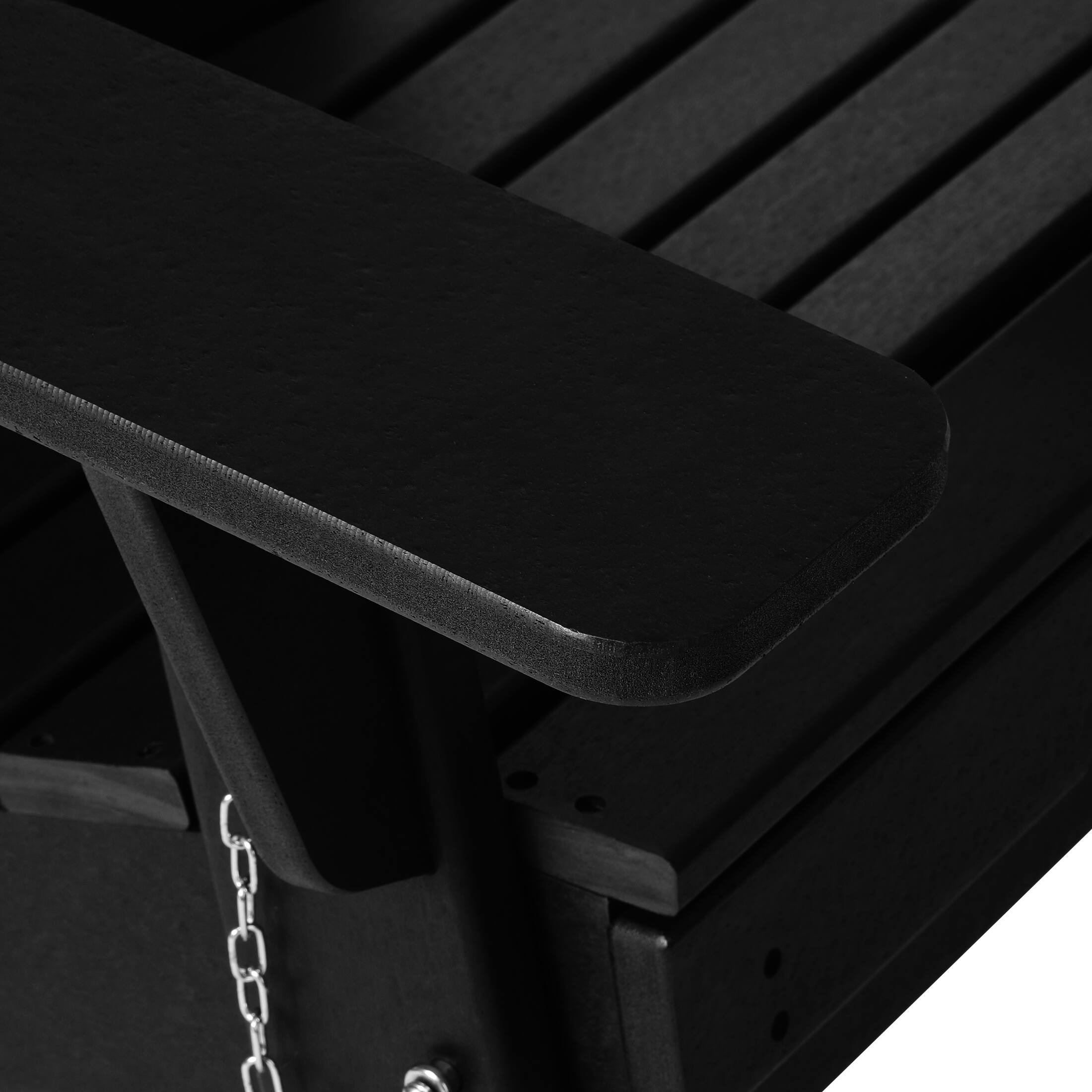 Alt View 4. WestinTrends - WestinTrends Malibu Folding Adjustable Adirondack Chair with Retractable Ottoman and Cup Holder (Set of 2) - Black.