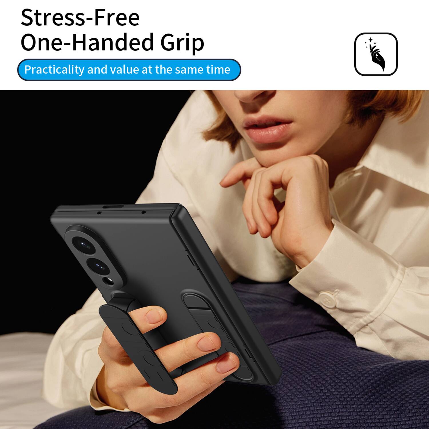 Stress-Free One-Handed Grip  
Practicality and value at the same time