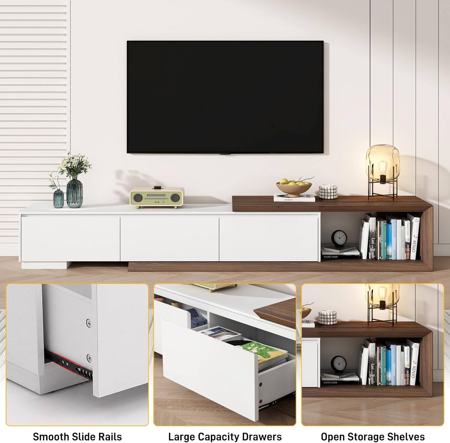OEI - ONI Smooth Slide Rails Large Capacity Drawers Open Storage Shelves