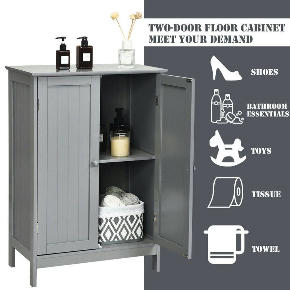 TWO-DOOR FLOOR CABINET MEET YOUR DEMAND

SHOES  
BATHROOM ESSENTIALS  
TOYS  
TISSUE  
TOWEL