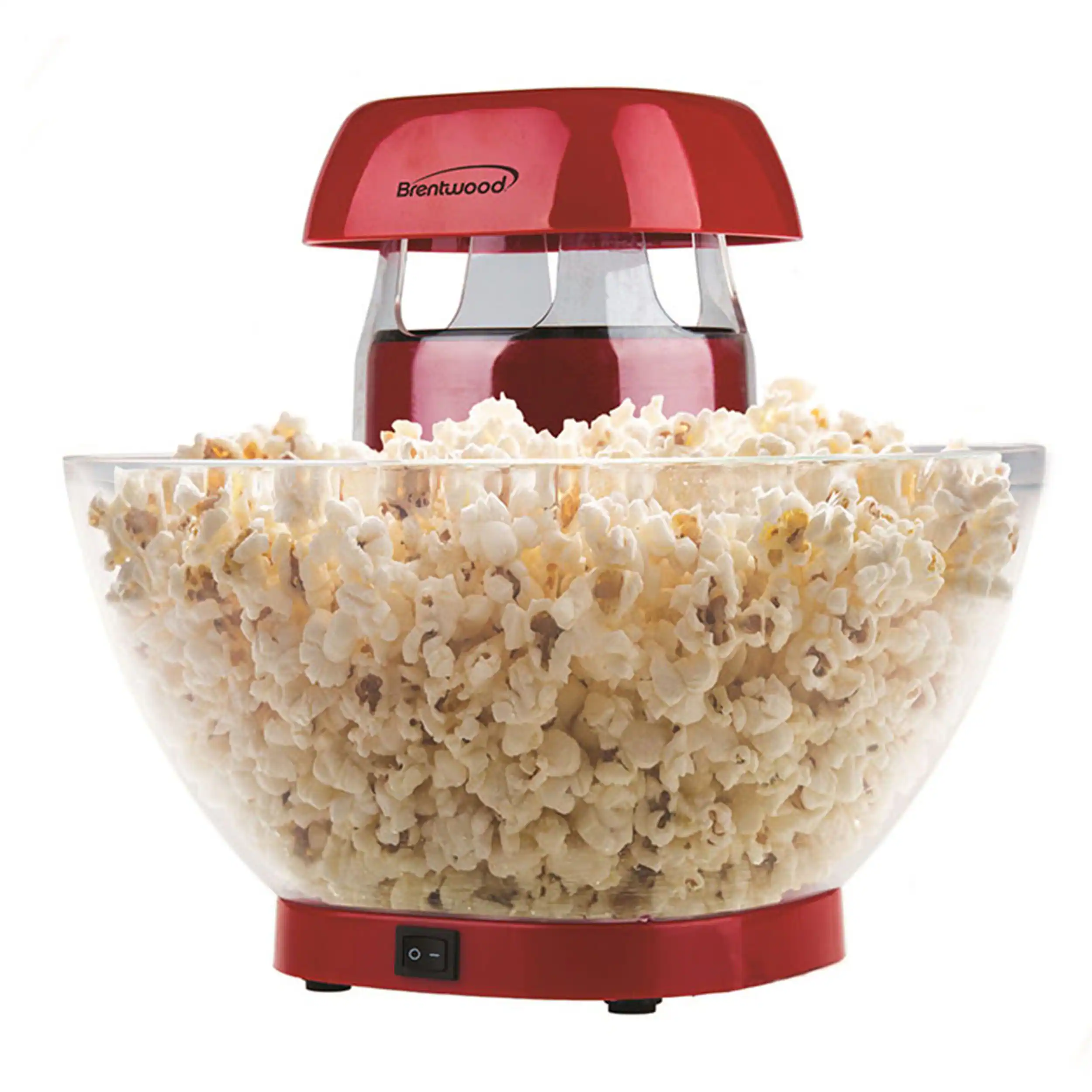 Brentwood - Jumbo 24-Cup Hot Air Popcorn Maker - Red