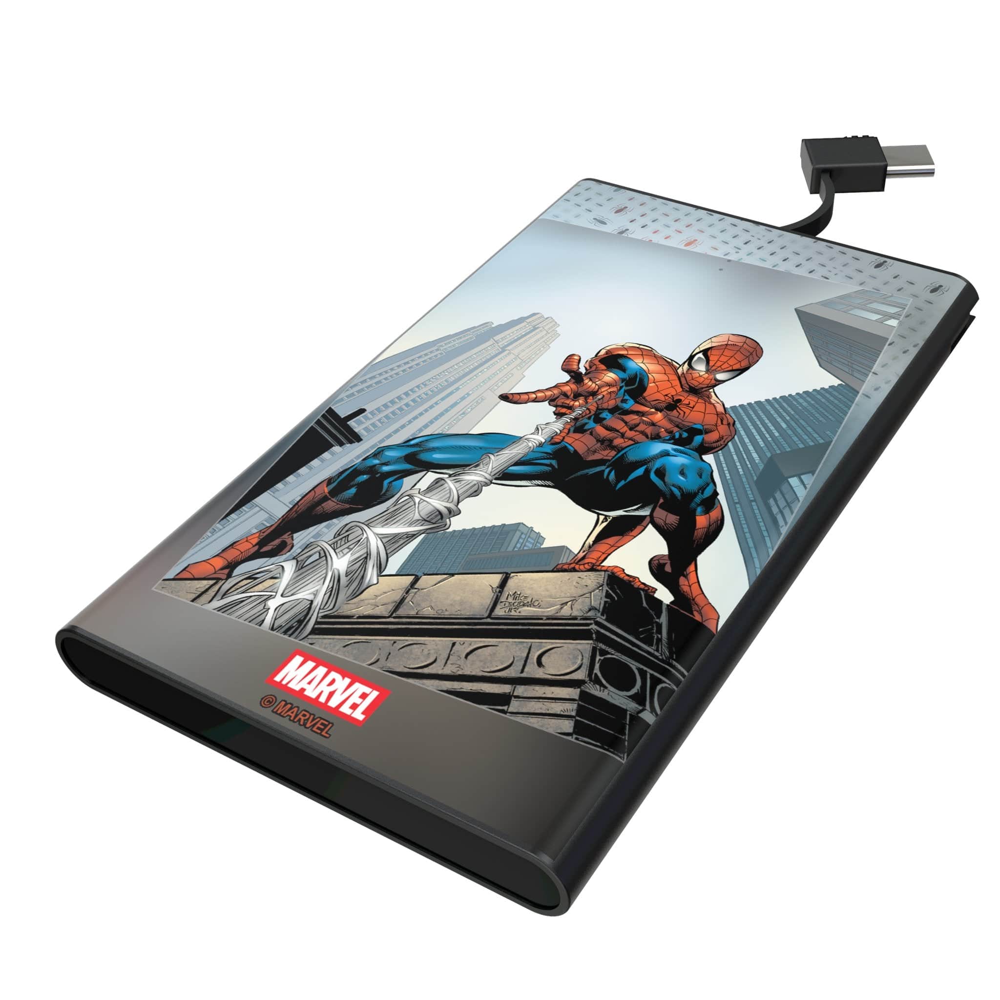 Keyscaper - Marvel Cover Art 5000mAh Flat Powerbank - Spider-Man 2