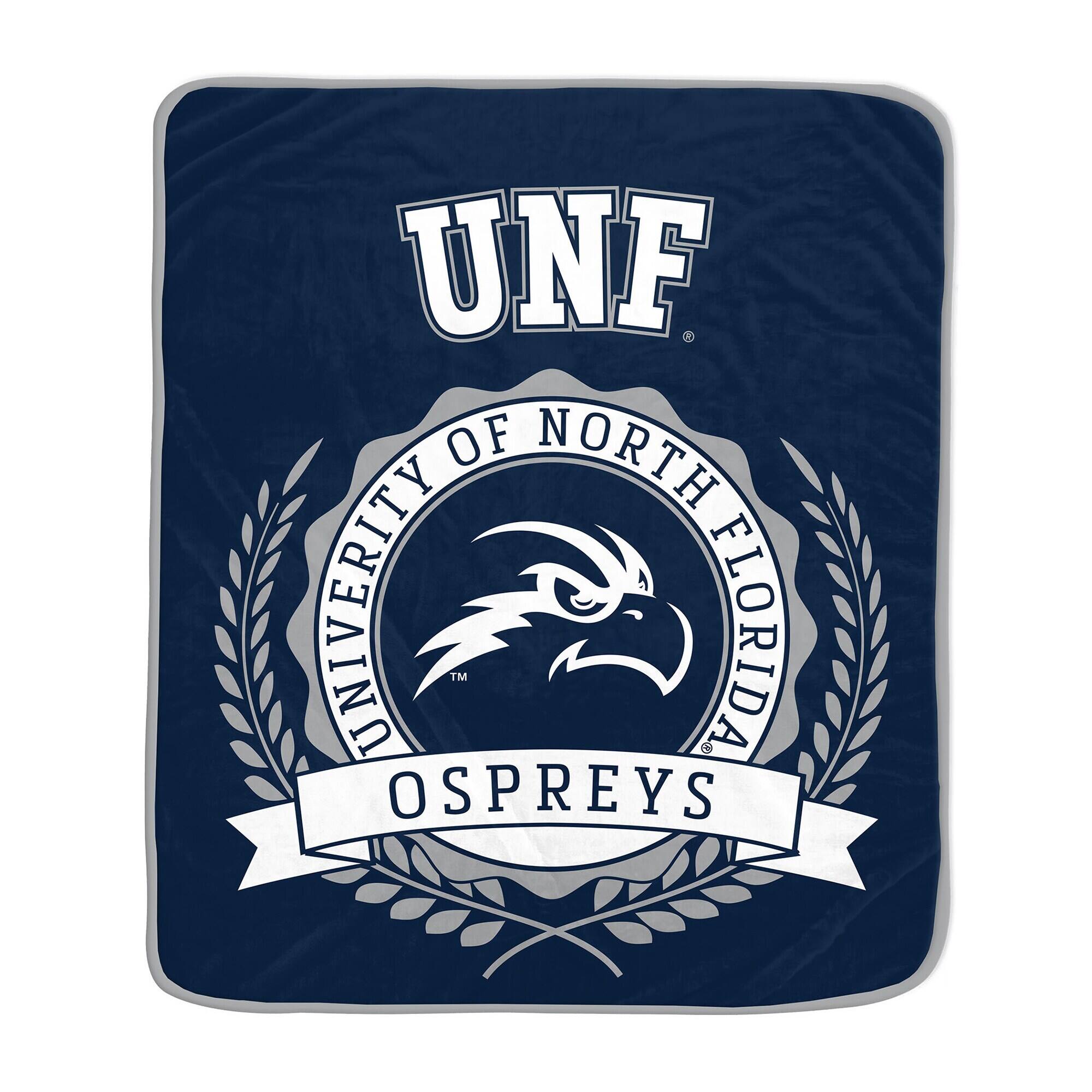 Pegasus - UNF Ospreys 50" x 60" University Crest Ultra Soft Blanket - Multicolor